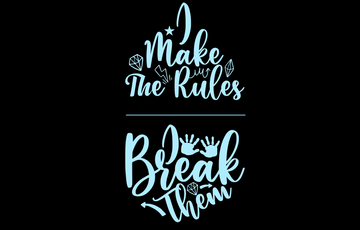 Rule Maker / Rule Breaker (Black) T-Shirt Set