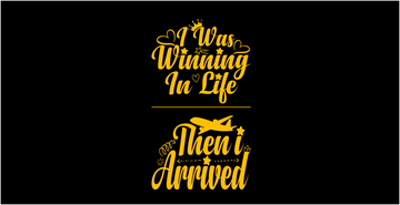 Winning In Life... Or Maybe Not (Black) - T-Shirt Set