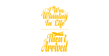 Winning In Life... Or Maybe Not (White) - T-Shirt Set